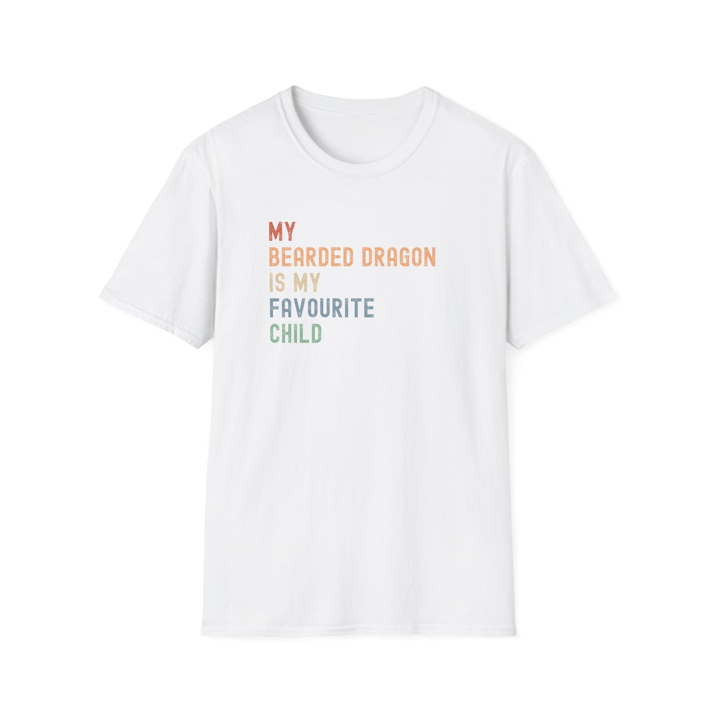 My Bearded Dragon Is My Favourite Child T-Shirt, Funny Beardie Shirt, Reptile Lover Gift, Bearded Dragon Tee, Lizard Owner Shirt