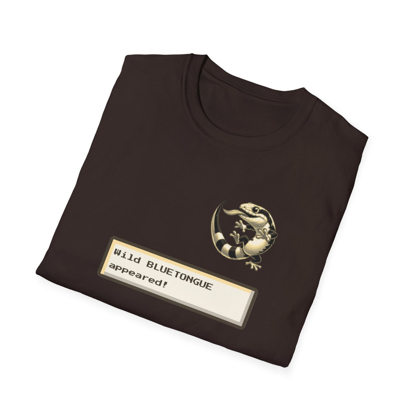 Blue Tongue Skink Gaming T-Shirt, Retro RPG Lizard Tee, Wild Bluetongue Appeared Shirt, Tiliqua Skink Gamer Tee, Reptile Lover Gift