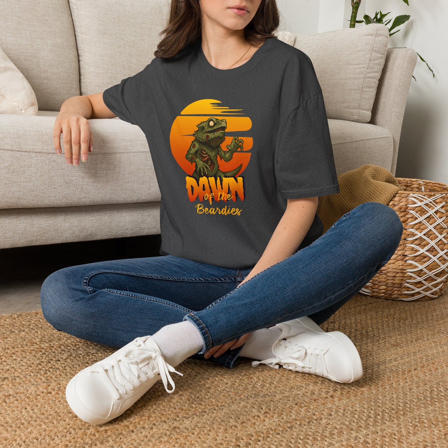 Dawn Of The Beardies T-Shirt, Zombie Bearded Dragon Shirt, Reptile Lover Tee, Halloween Beardie Owner Gift, Lizard Shirt