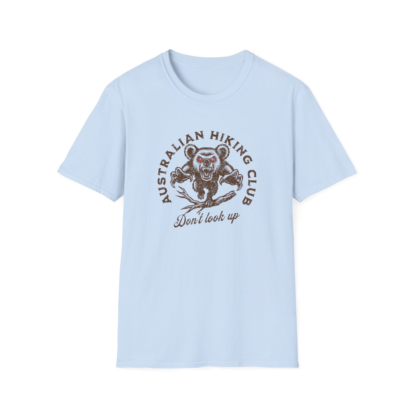 Australian Hiking Club T-Shirt – Drop Bear Don’t Look Up Funny Aussie Hiking Tee