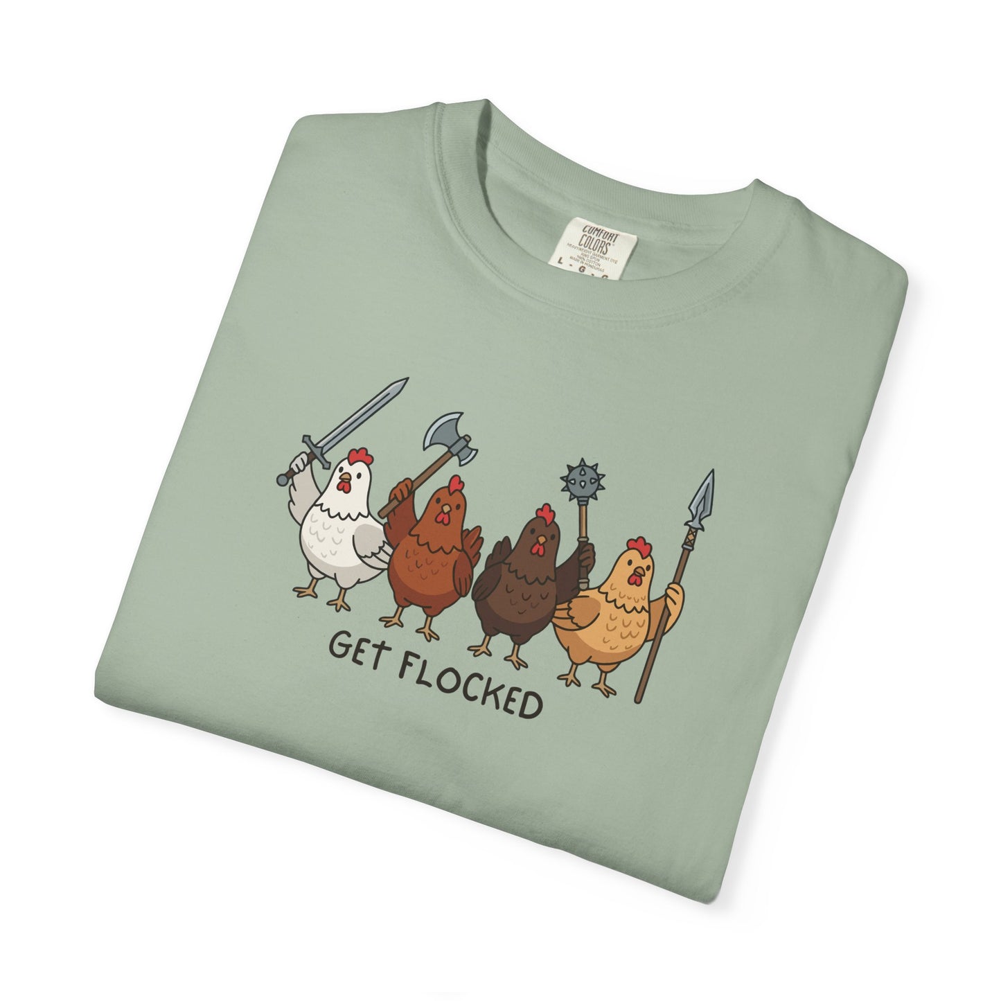 Get Flocked Chicken Shirt, Funny Chicken T Shirt, Comfort Colors Chicken Tee, Backyard Chicken Shirt, Farm Animal Tee, Chicken Lover Gift