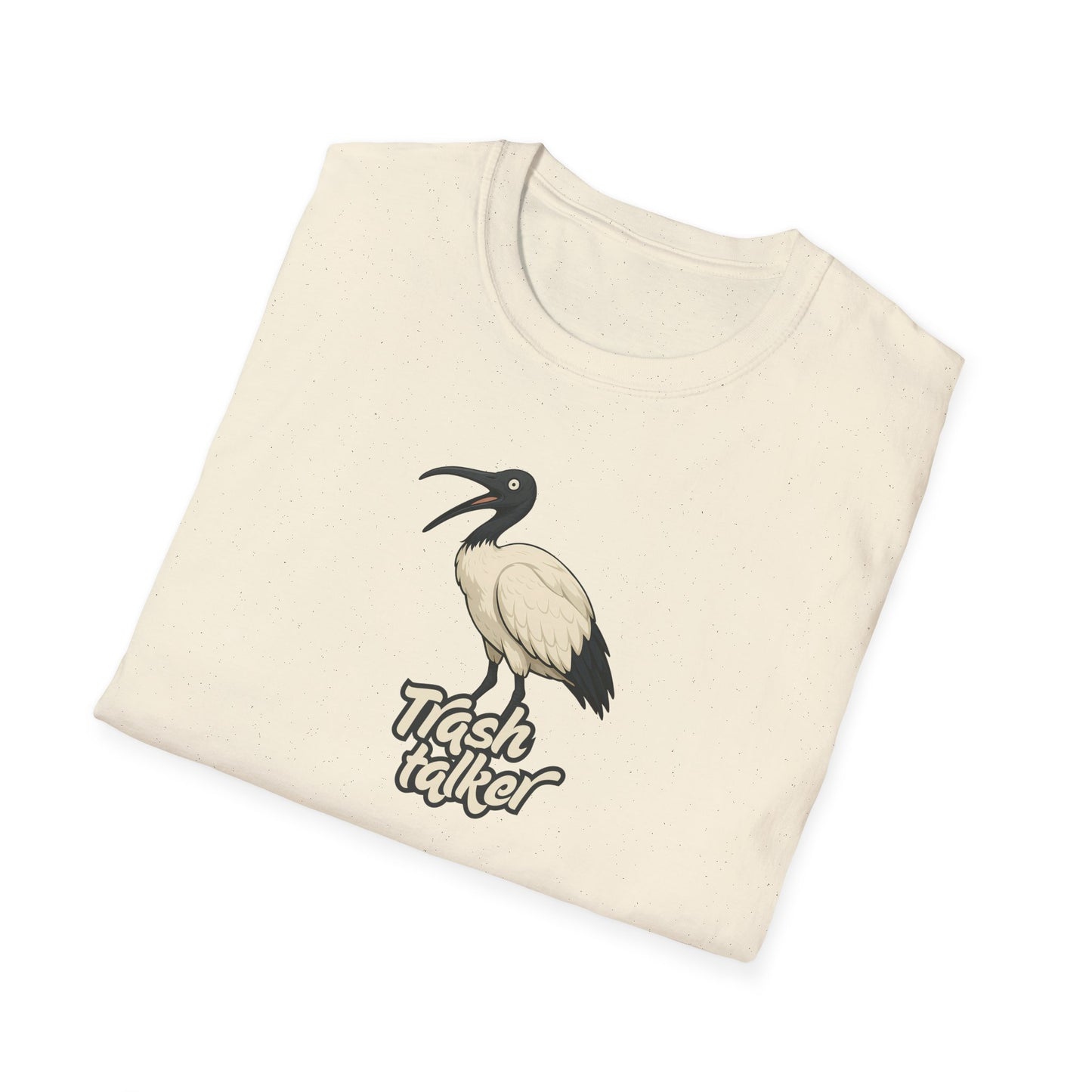 Trash Talker Ibis T-Shirt, Bin Chicken Shirt, White Ibis Tee, Australian Bird T-Shirt, Aussie Wildlife Graphic Tee, Bird Nerd Shirt