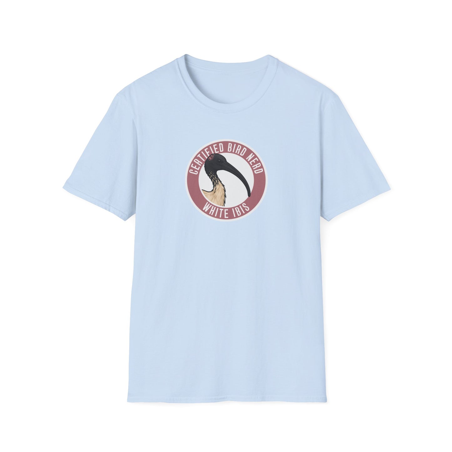 White Ibis T-Shirt, Certified Bird Nerd Shirt, Australian Bird Tee, Birdwatching Gift, Bin Chicken Shirt, Wildlife Graphic Tee
