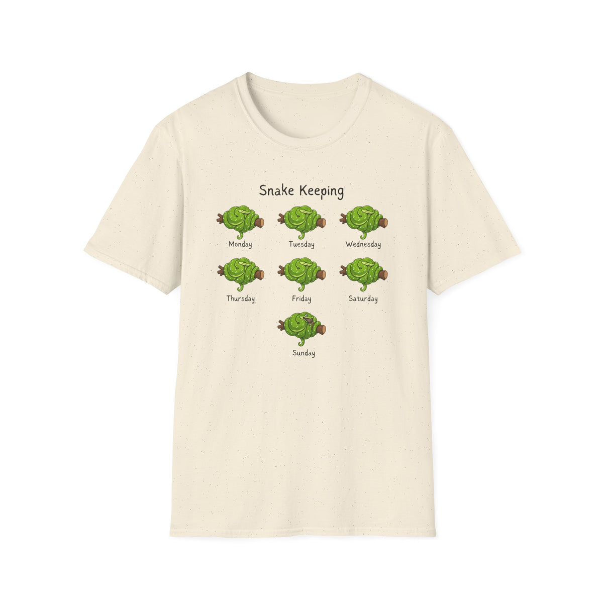 Snake Keeper T-Shirt, Green Tree Python Shirt, Reptile Lover Tee, Snake Owner Gift, Herpetology Shirt, Reptile Keeping Tee