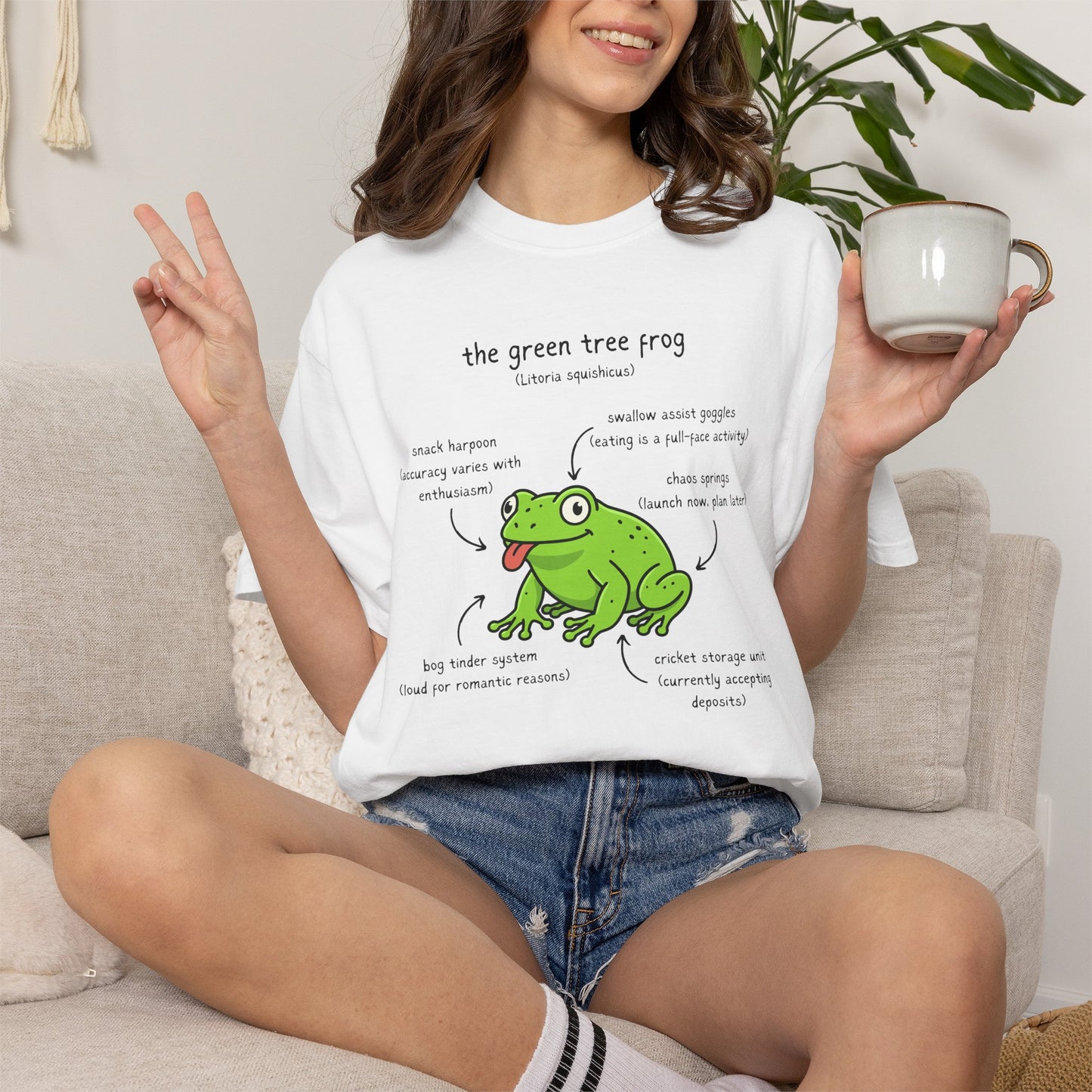 Anatomy of a Green Tree Frog Shirt, Comfort Colors Frog Tee, Funny Amphibian T Shirt, Frog Lover Gift, Biology Teacher Shirt