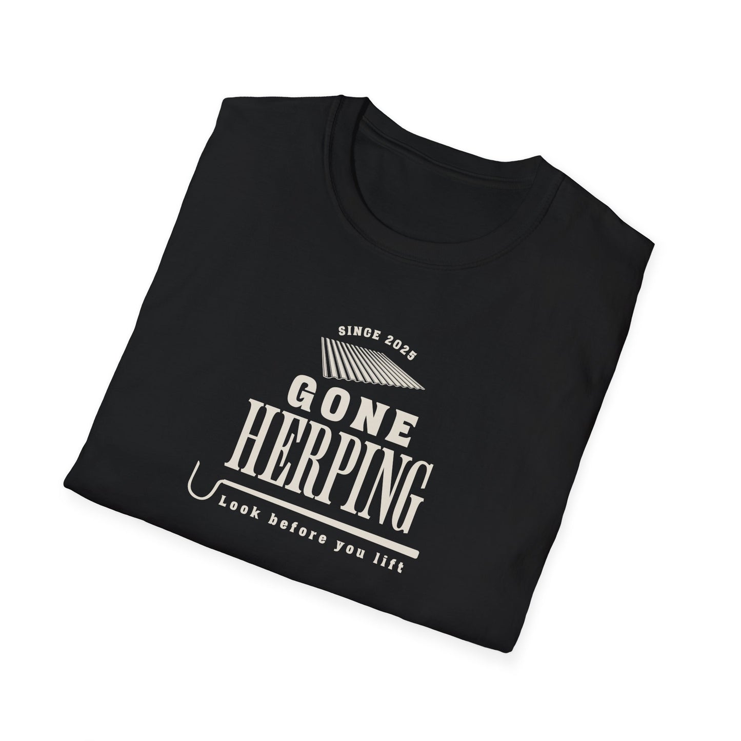 Gone Herping T-Shirt, Look Before You Lift Shirt, Field Herping Tee, Reptile Lover Gift, Snake Lover Shirt, Wildlife Graphic Tee