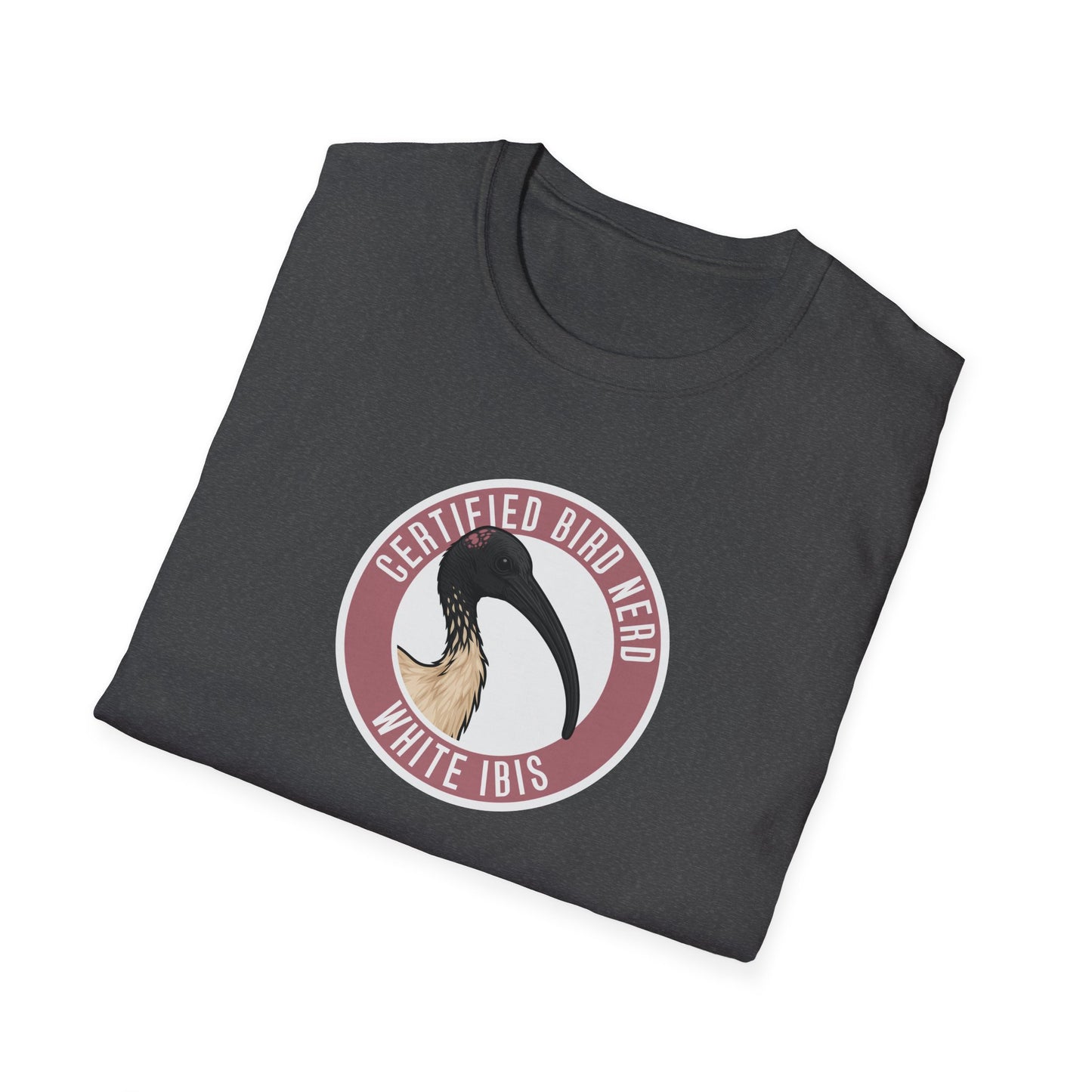 White Ibis T-Shirt, Certified Bird Nerd Shirt, Australian Bird Tee, Birdwatching Gift, Bin Chicken Shirt, Wildlife Graphic Tee
