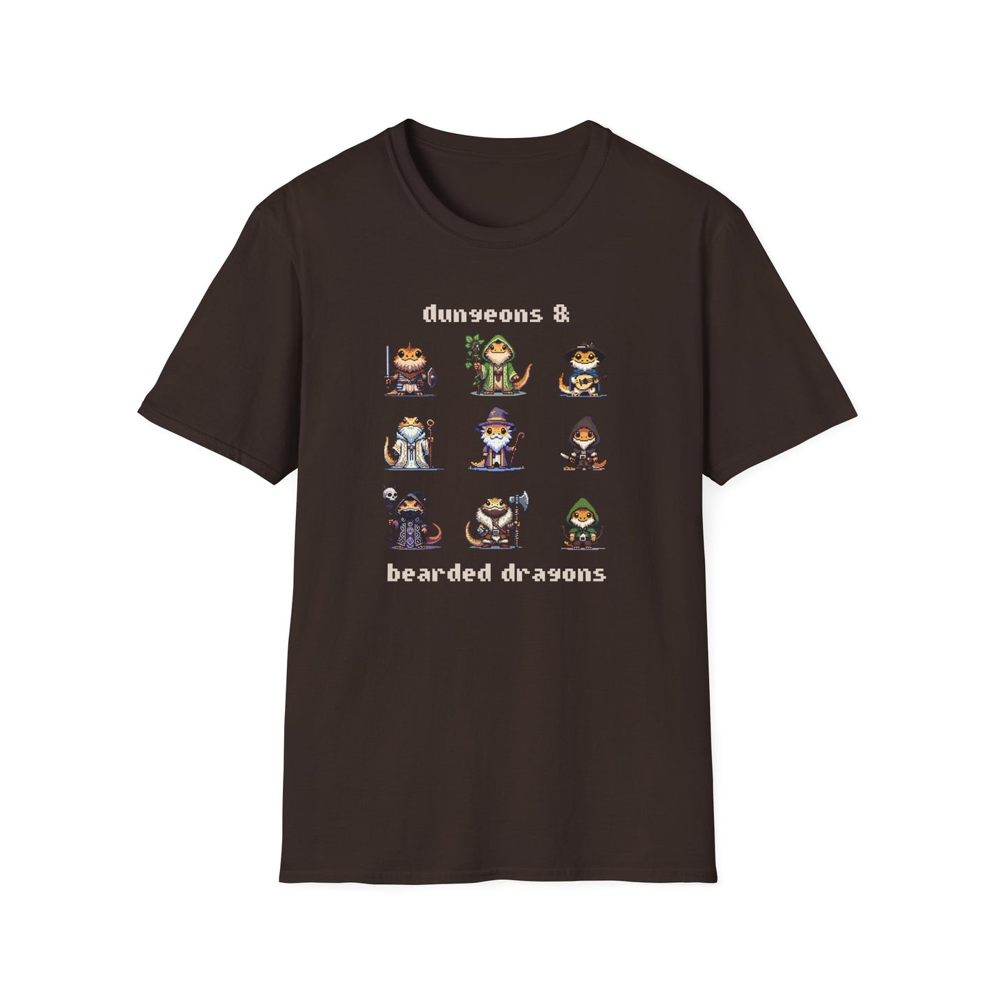 Dungeons And Bearded Dragons T-Shirt, Bearded Dragon RPG Shirt, Reptile Lover Tee, DnD Inspired Gamer Gift, Fantasy Lizard Tee