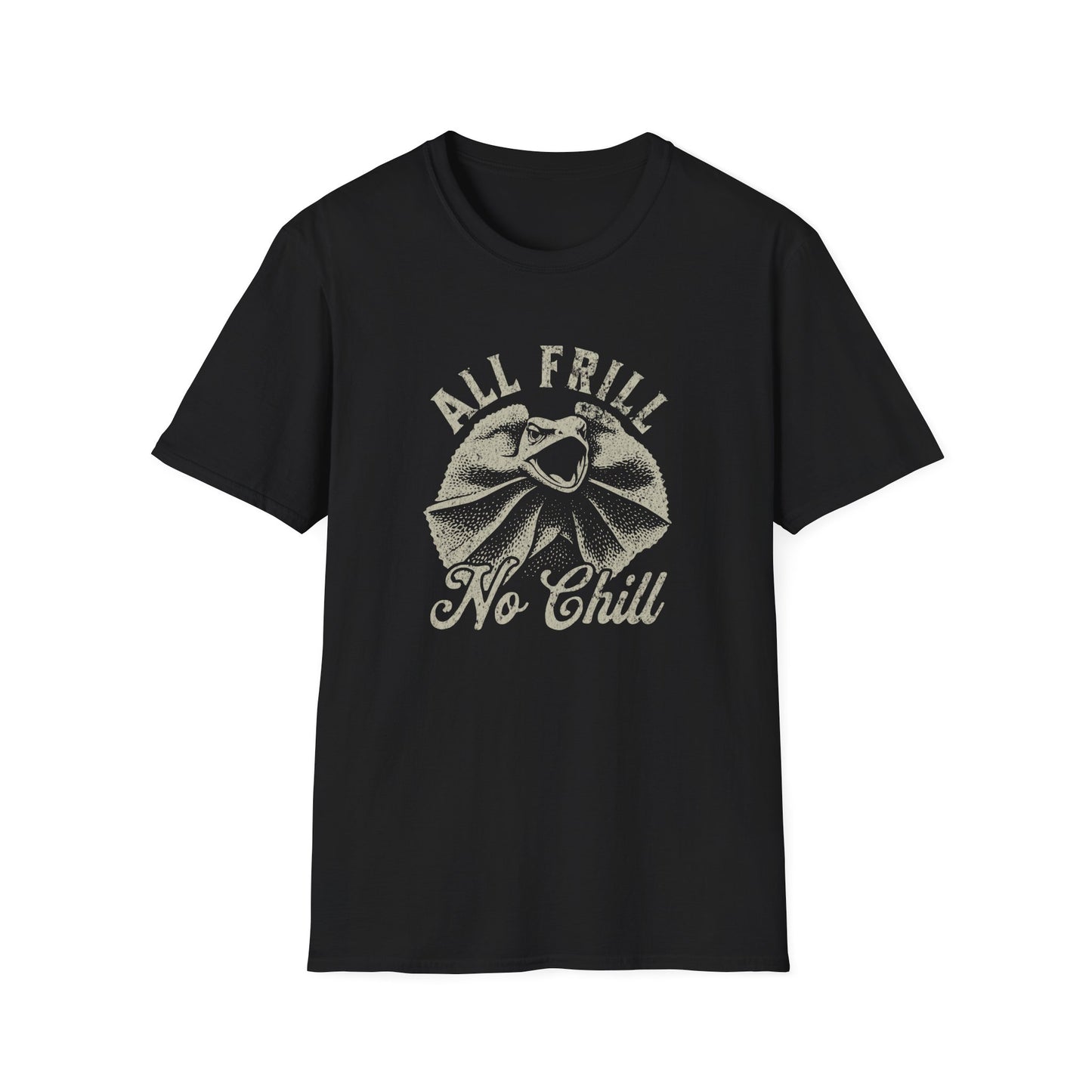 Frill-necked Lizard T-Shirt – All Frill, No Chill Funny Australian Wildlife Tee