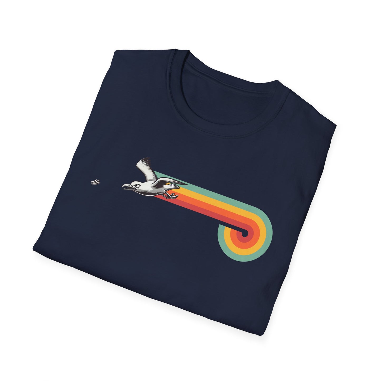 Retro Seagull T-Shirt, Seagull Chip Shirt, Beach Bird Tee, Coastal Wildlife Shirt, Bird Lover Gift, Vintage Ocean Graphic Tee