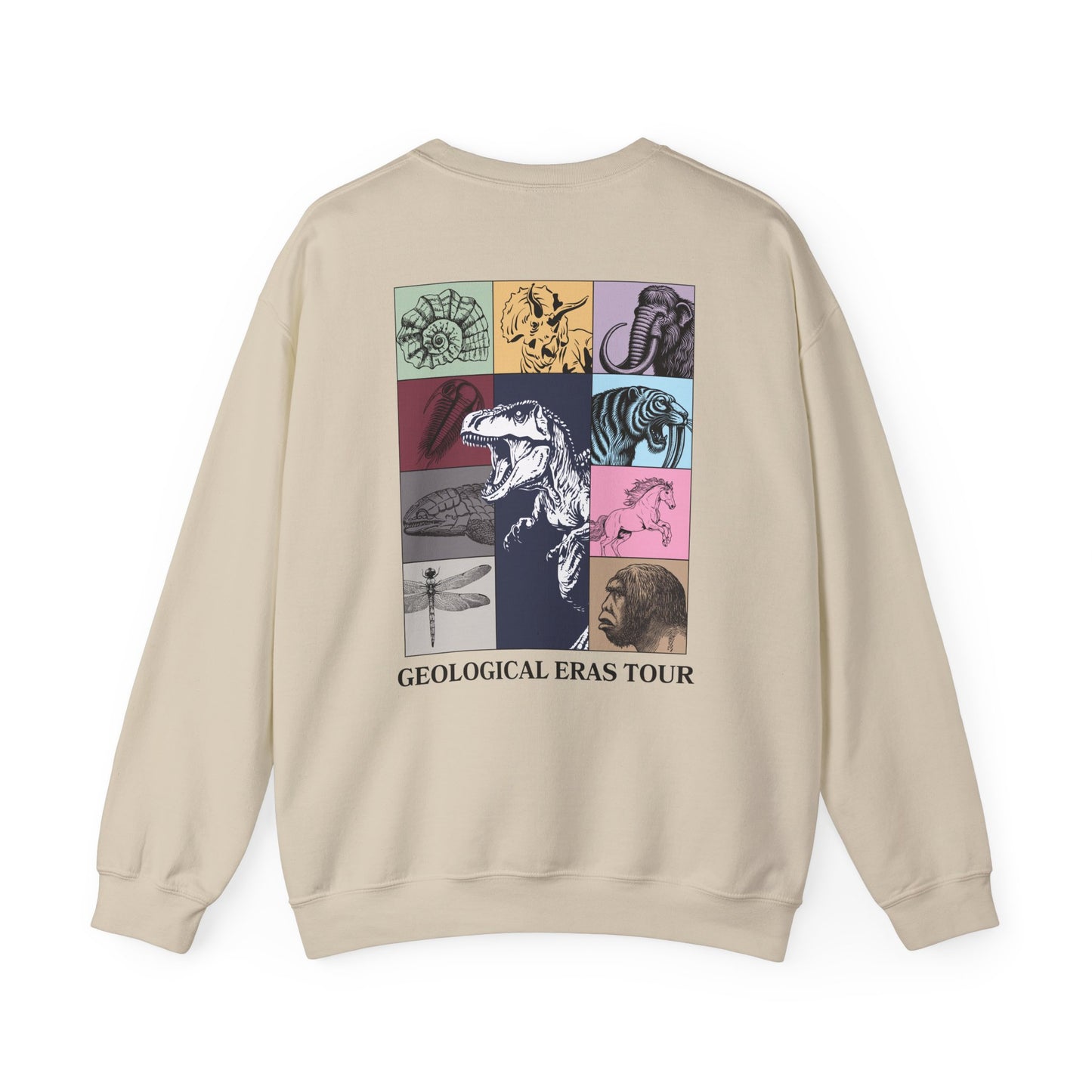 Geological Eras Tour Sweatshirt, Dinosaur Sweatshirt, Evolution Sweater, Science Sweatshirt, Fossil Sweater, Paleontology Gift
