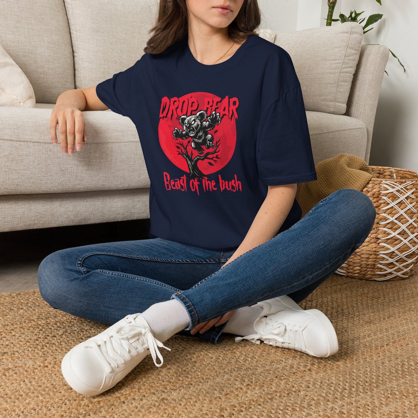 Drop Bear T-Shirt, Australian Mythical Creature Shirt, Aussie Wildlife Tee, Beast Of The Bush Shirt, Koala Horror Graphic Tee