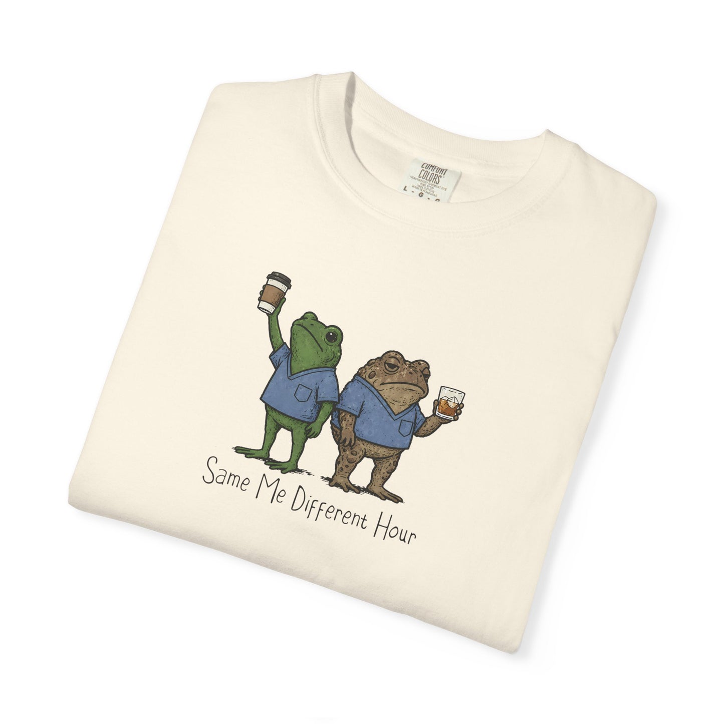 Night Shift Nurse Frog Shirt, Same Me Different Hour Tee, Funny Nurse Shirt, Frog Nurse T Shirt, Comfort Colors Medical Humor Tee