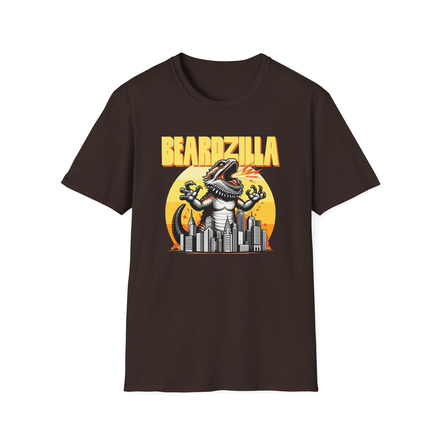 Beardzilla T-Shirt, Bearded Dragon Kaiju Shirt, Reptile Lover Tee, Monster Lizard Graphic Shirt, Beardie Gift, Pogona Vitticeps Tee