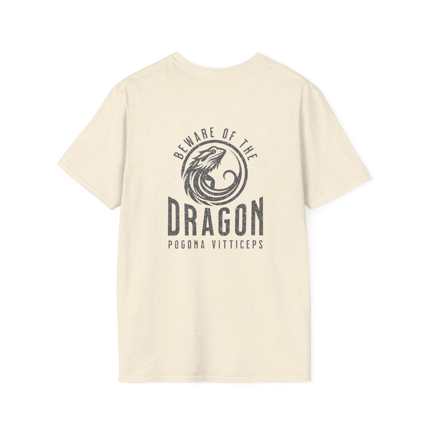 Beware Of The Dragon Front And Back T-Shirt, Bearded Dragon Shirt, Pogona Vitticeps Tee, Reptile Lover Gift, Lizard Dad Shirt