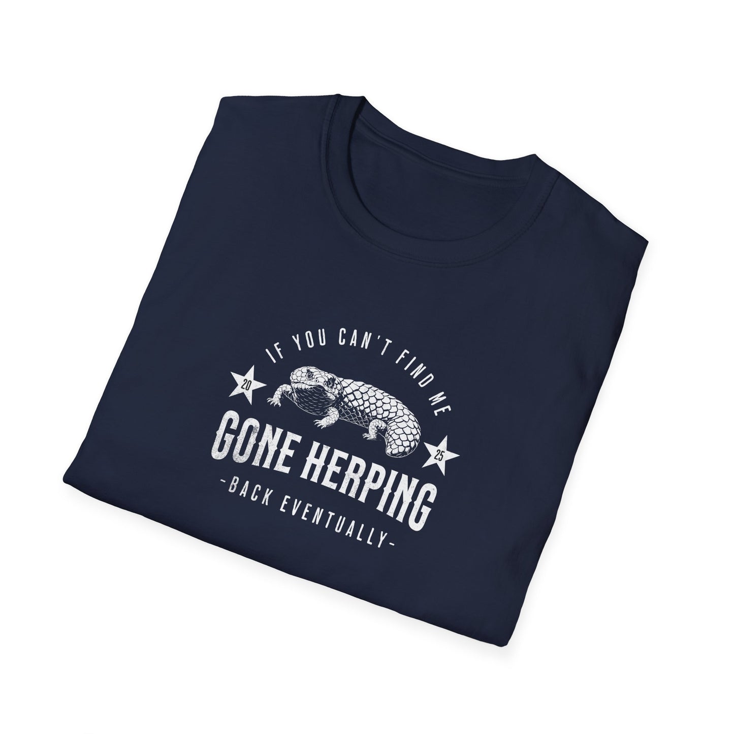Shingleback Gone Herping T-Shirt, Reptile Lover Shirt, Field Herping Tee, Blue Tongue Lizard Gift, Herper Wildlife Graphic Tee
