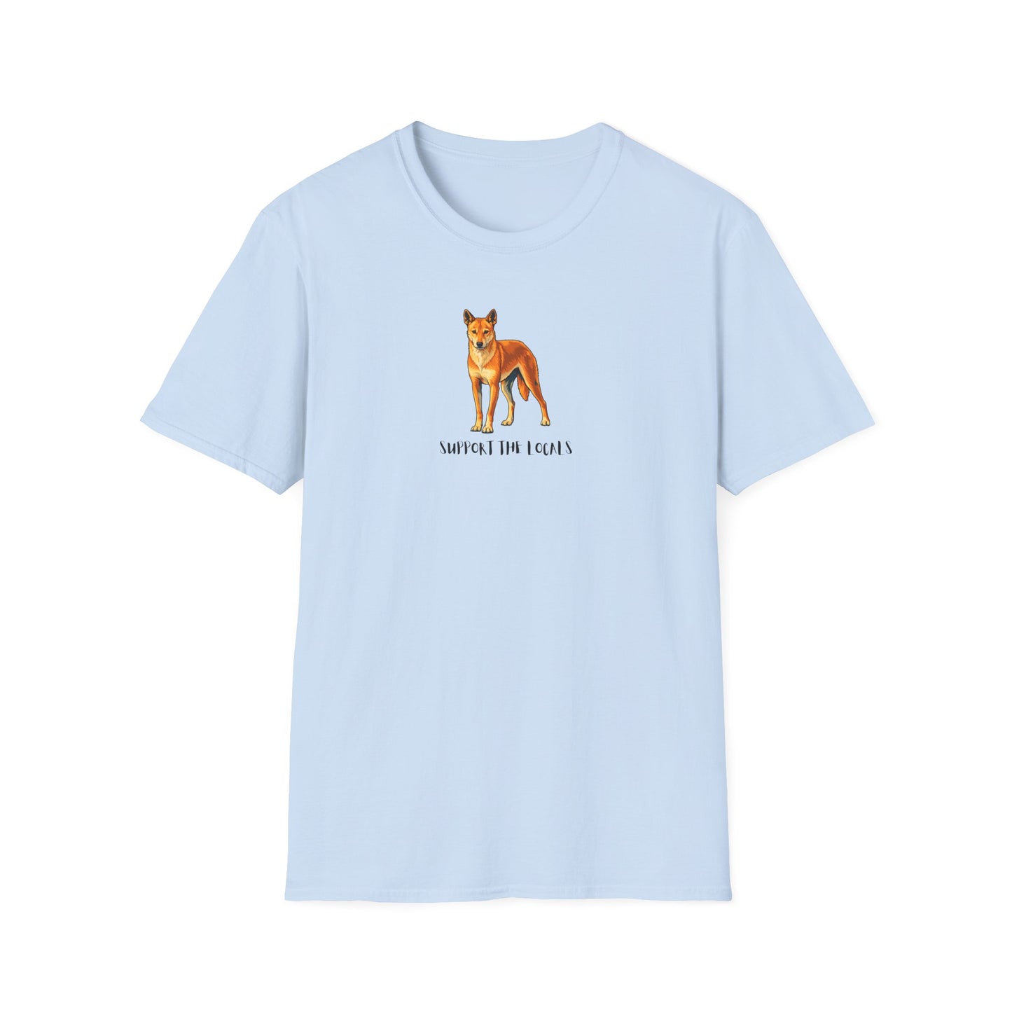 Dingo T-Shirt, Support The Locals Shirt, Australian Wildlife Tee, Dingo Lover Gift, Native Animal Shirt, Aussie Animal Graphic Tee