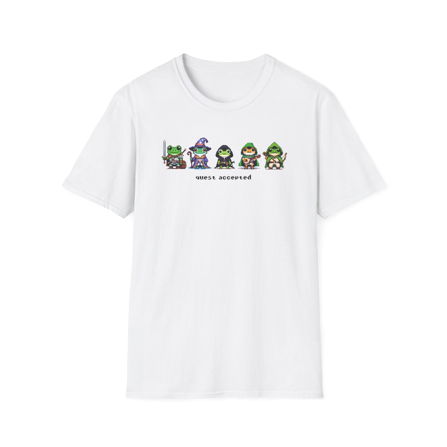 Frog Quest Accepted T-Shirt, Gamer Frog Shirt, Pixel Frog Tee, RPG Frog Shirt, Fantasy Frog Shirt, Funny Gaming Tee, Frog Lover Gift
