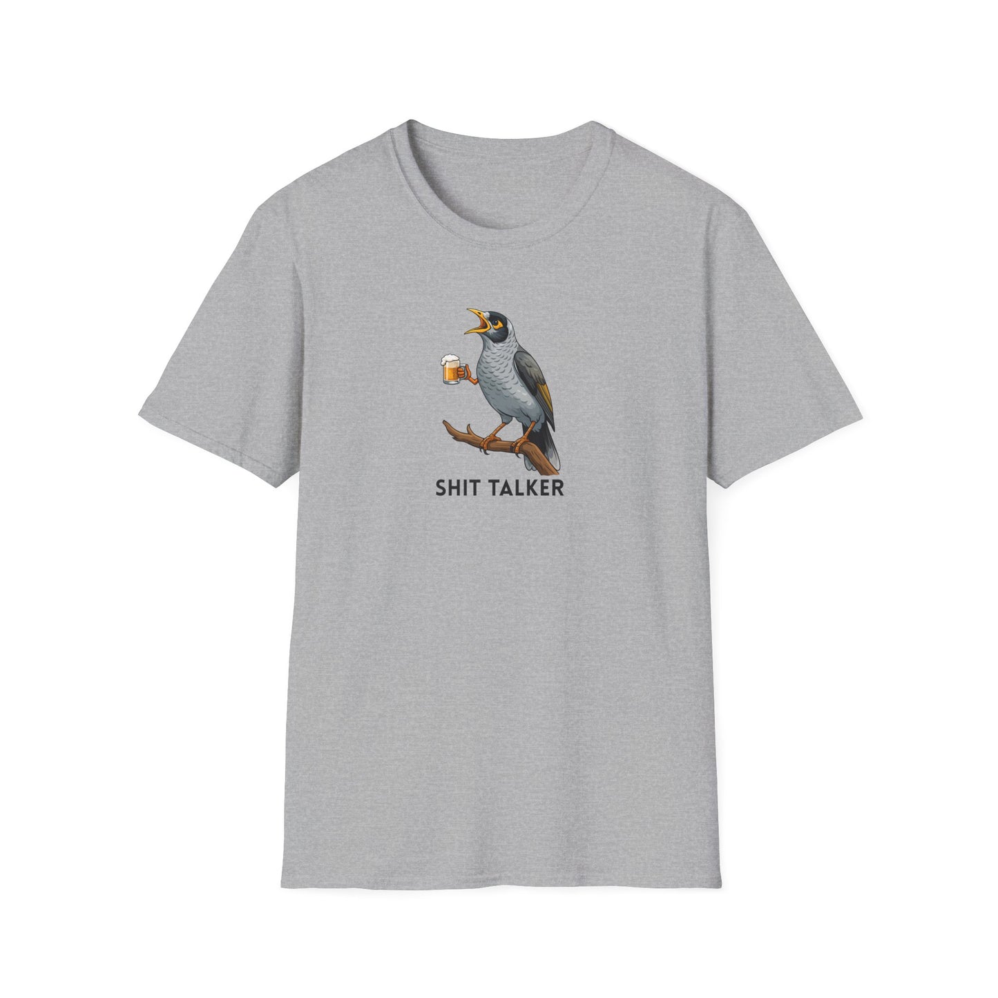 Noisy Miner T-Shirt, Australian Bird Shirt, Shit Talker Tee, Aussie Bird T-Shirt, Bird Nerd Gift, Funny Australian Wildlife Shirt, Beer Bird Graphic Tee