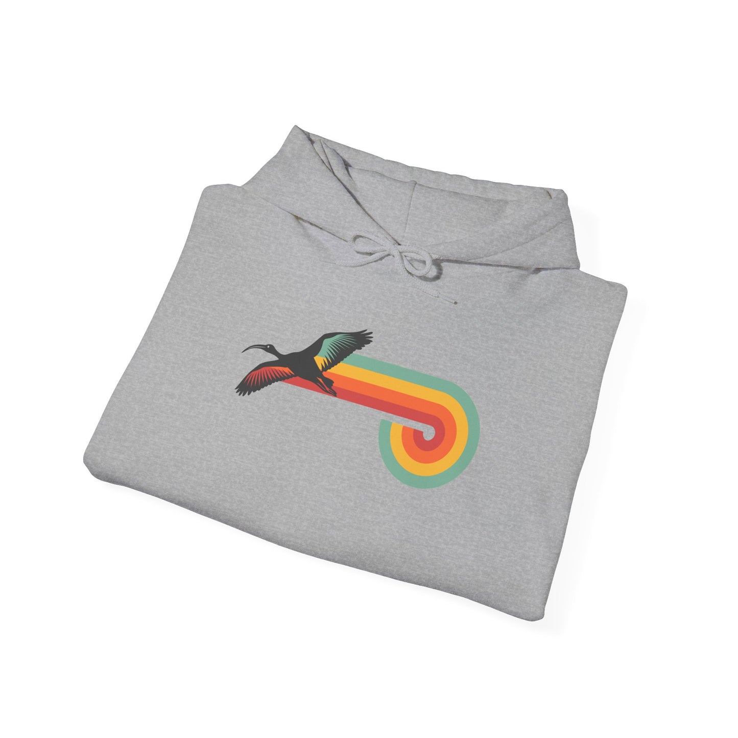 Retro Ibis Hoodie, Bin Chicken Hoodie, Vintage Bird Hoodie, Funny Australian Bird Hoodie, Retro Aussie Hoodie, White Ibis Sweatshirt, Bird Lover Gift