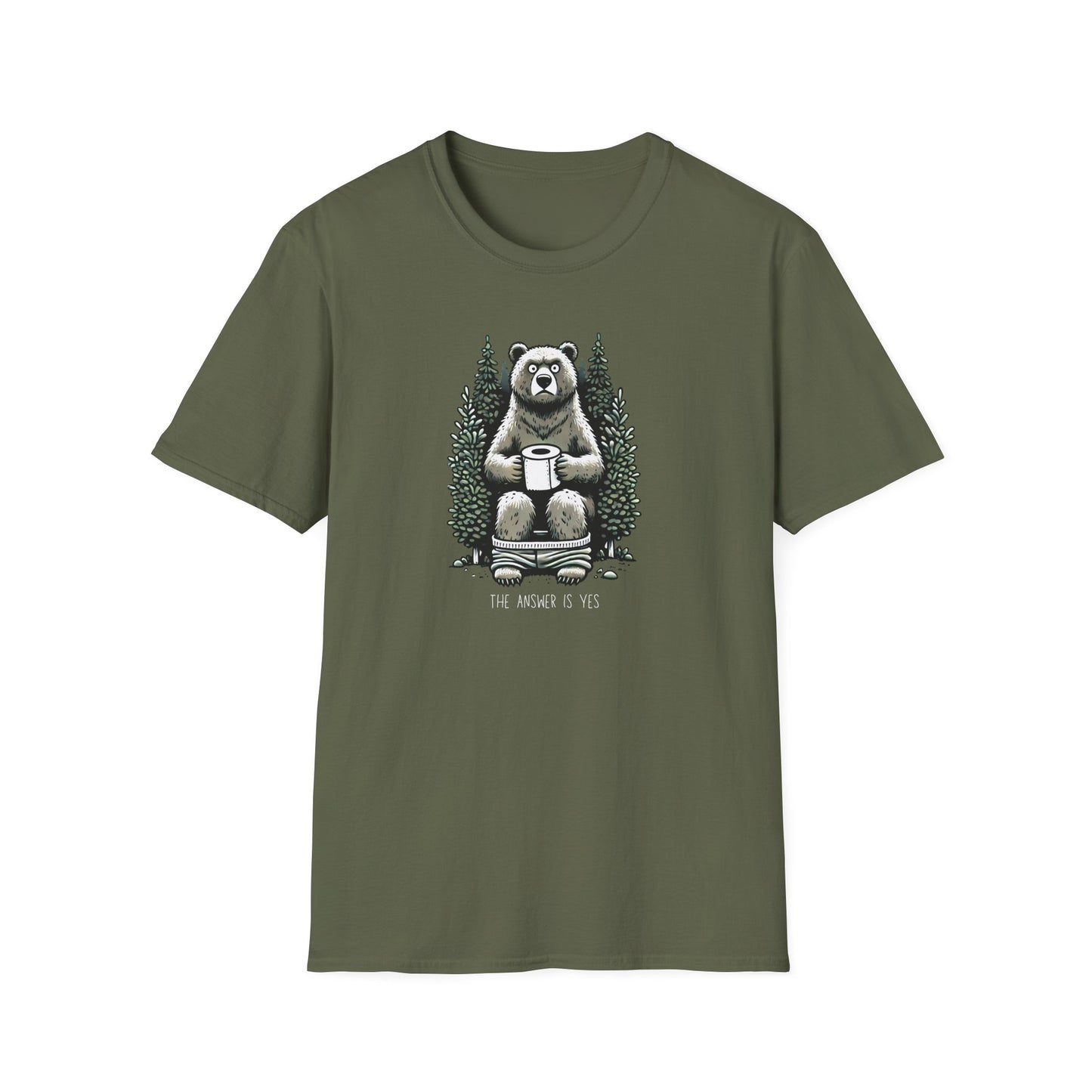 Bear Hiking T-Shirt, Does A Bear Poop In The Woods Shirt, Camping Gift, Outdoorsy Shirt, Nature Lover Tee, Hiker Graphic Tee