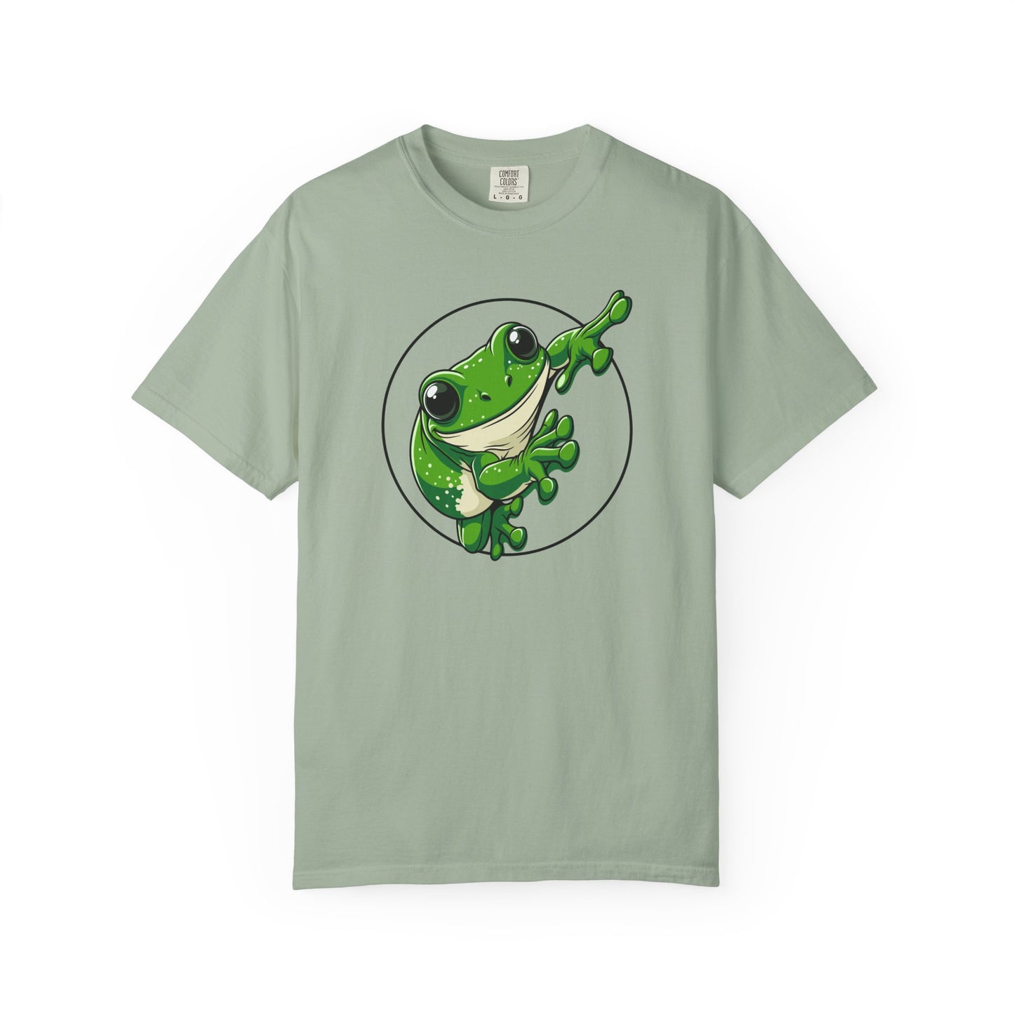 Green Tree Frog Shirt, Comfort Colors Frog Tee, Australian Frog T Shirt, Cute Amphibian Graphic Tee, Frog Lover Gift, Wildlife Shirt