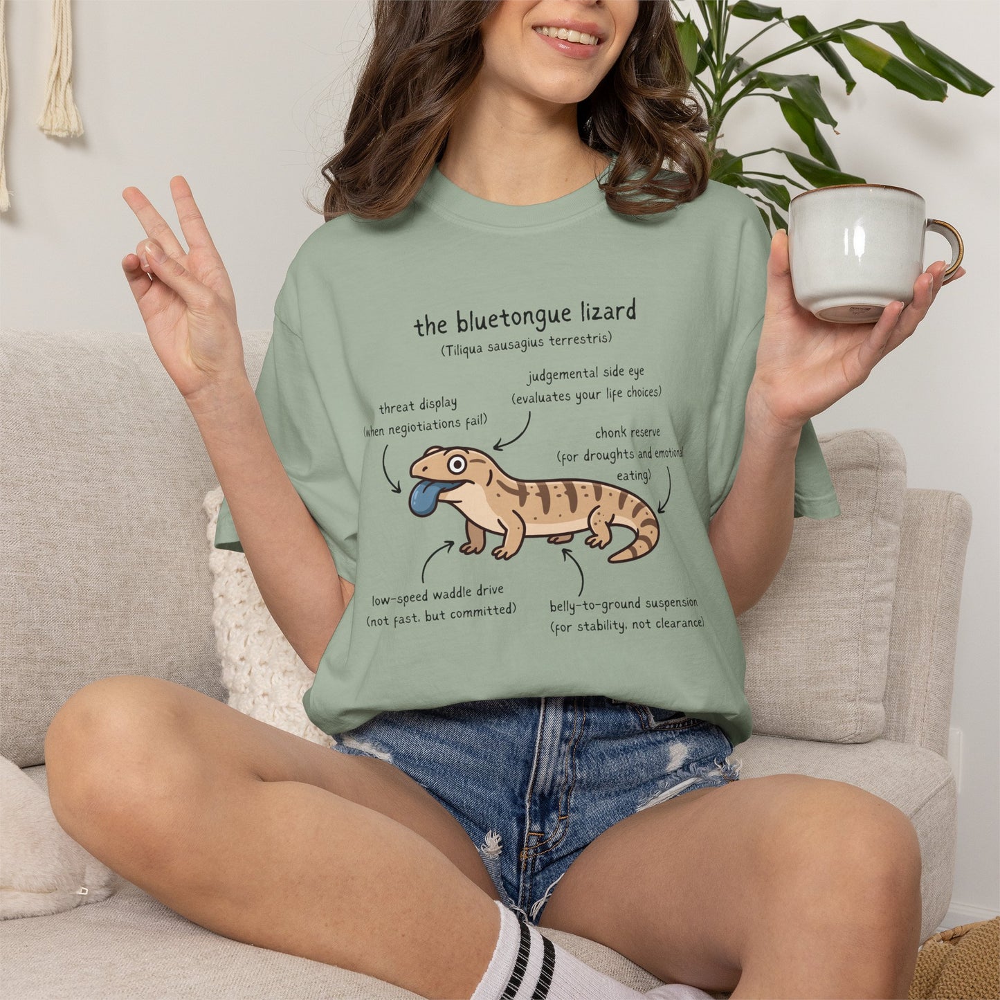 Anatomy of a Blue Tongue Lizard Shirt, Comfort Colors Reptile Tee, Funny Bluetongue Skink T Shirt, Australian Lizard Gift, Herpetology Shirt