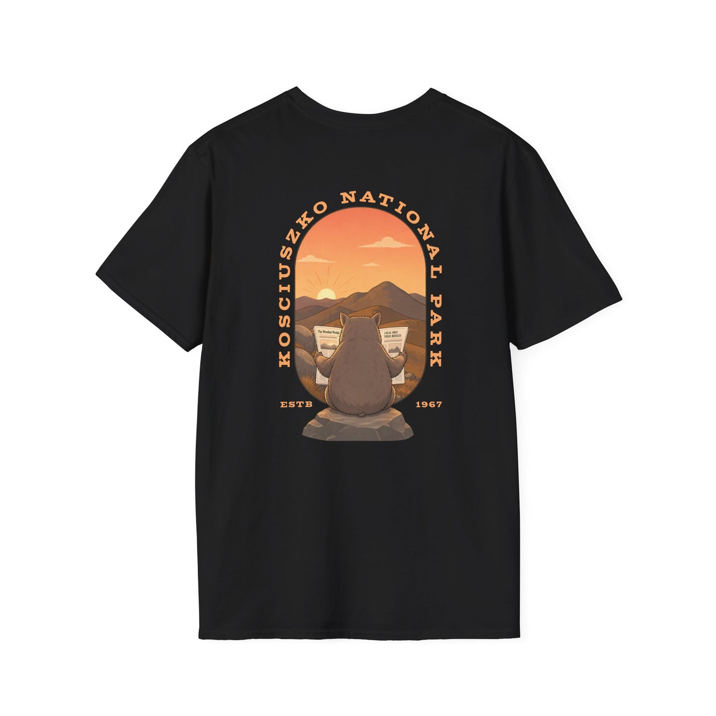 Kosciuszko National Park T-Shirt, Wombat Shirt, Australian Wildlife Tee, National Park Style Shirt, Hiking Gift, Aussie Nature Shirt