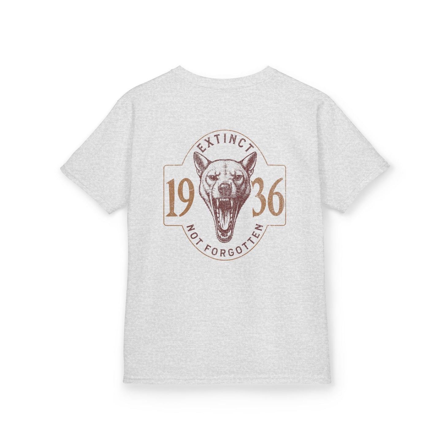 Kids Thylacine T-Shirt | Extinct Not Forgotten Tasmanian Tiger Tee