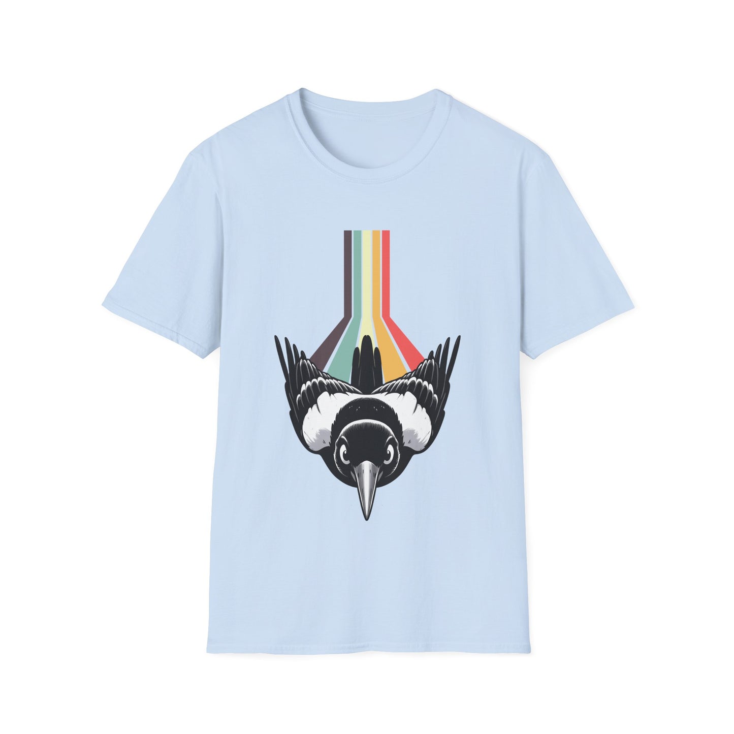 Retro Magpie T-Shirt – Vintage Australian Bird Tee for Magpie Lovers