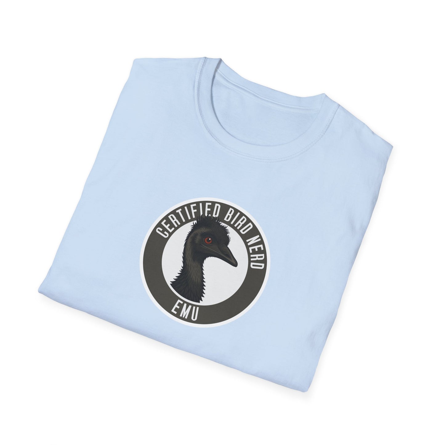 Emu T-Shirt, Certified Bird Nerd Shirt, Australian Bird Tee, Wildlife Lover Gift, Birdwatching Shirt, Aussie Animal Graphic Tee