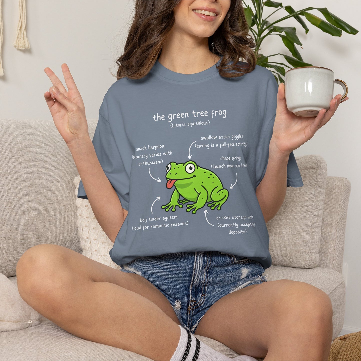 Anatomy of a Green Tree Frog Shirt, Comfort Colors Frog Tee, Funny Amphibian T Shirt, Frog Lover Gift, Biology Teacher Shirt