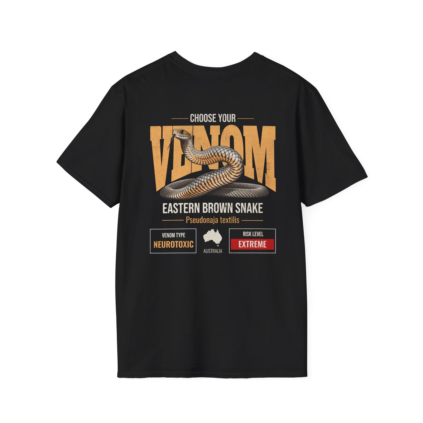 Eastern Brown Snake T-Shirt, Choose Your Venom Shirt, Australian Snake Shirt, Herpetology Shirt, Venomous Snake Tee, Aussie Wildlife Shirt