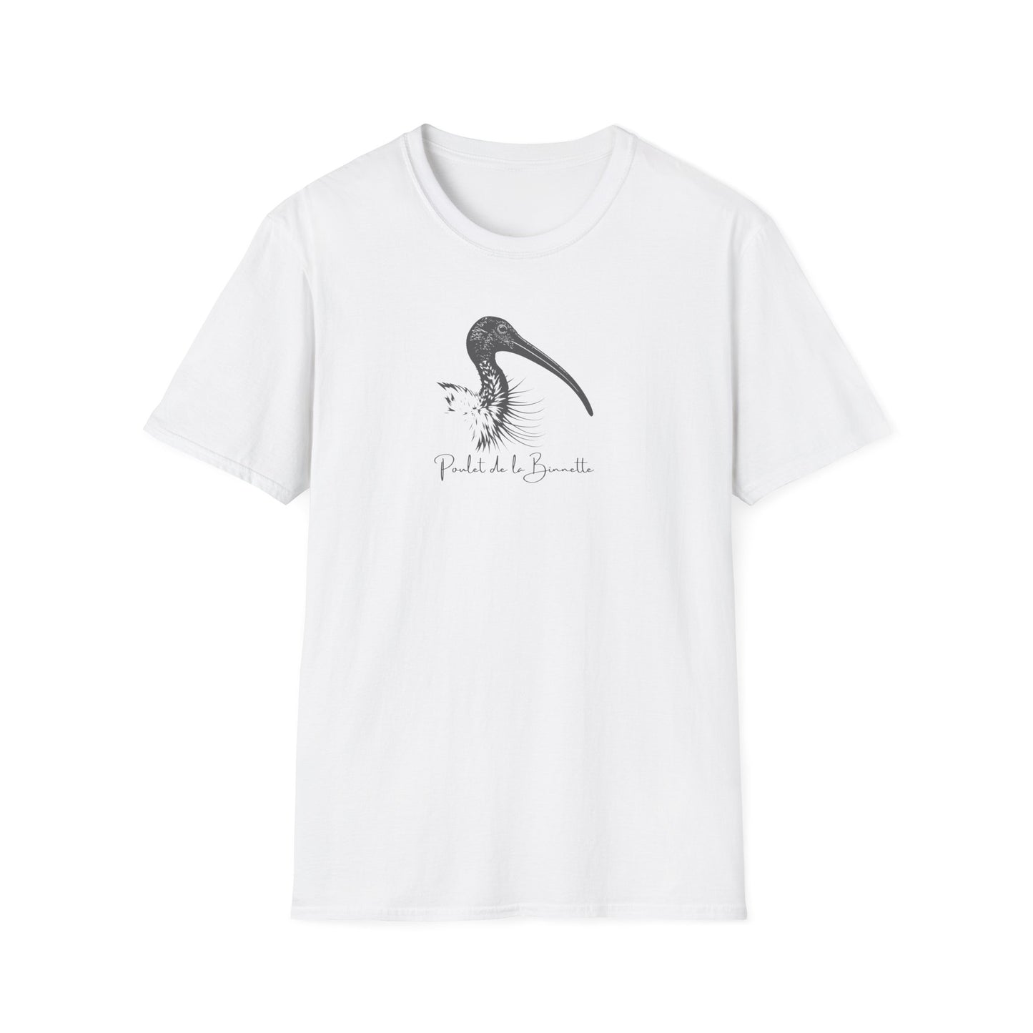 White Ibis T-Shirt, Bin Chicken Shirt, Australian Bird Tee, Ibis Graphic T-Shirt, Australian Wildlife Shirt, Bird Lover Gift, Aussie Nature Tee