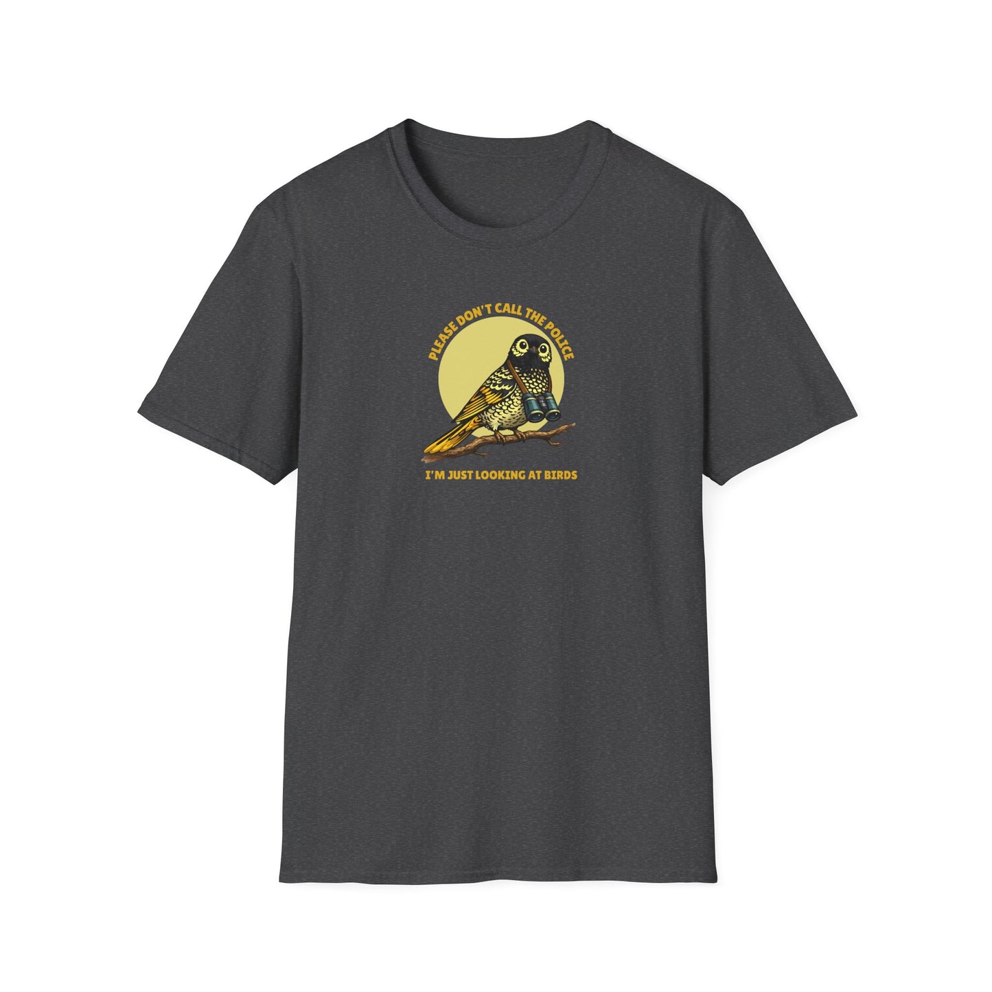 Regent Honeyeater T-Shirt, Please Don’t Call The Police Shirt, Birdwatching Tee, Australian Bird Shirt, Bird Nerd Gift, Wildlife Graphic Tee