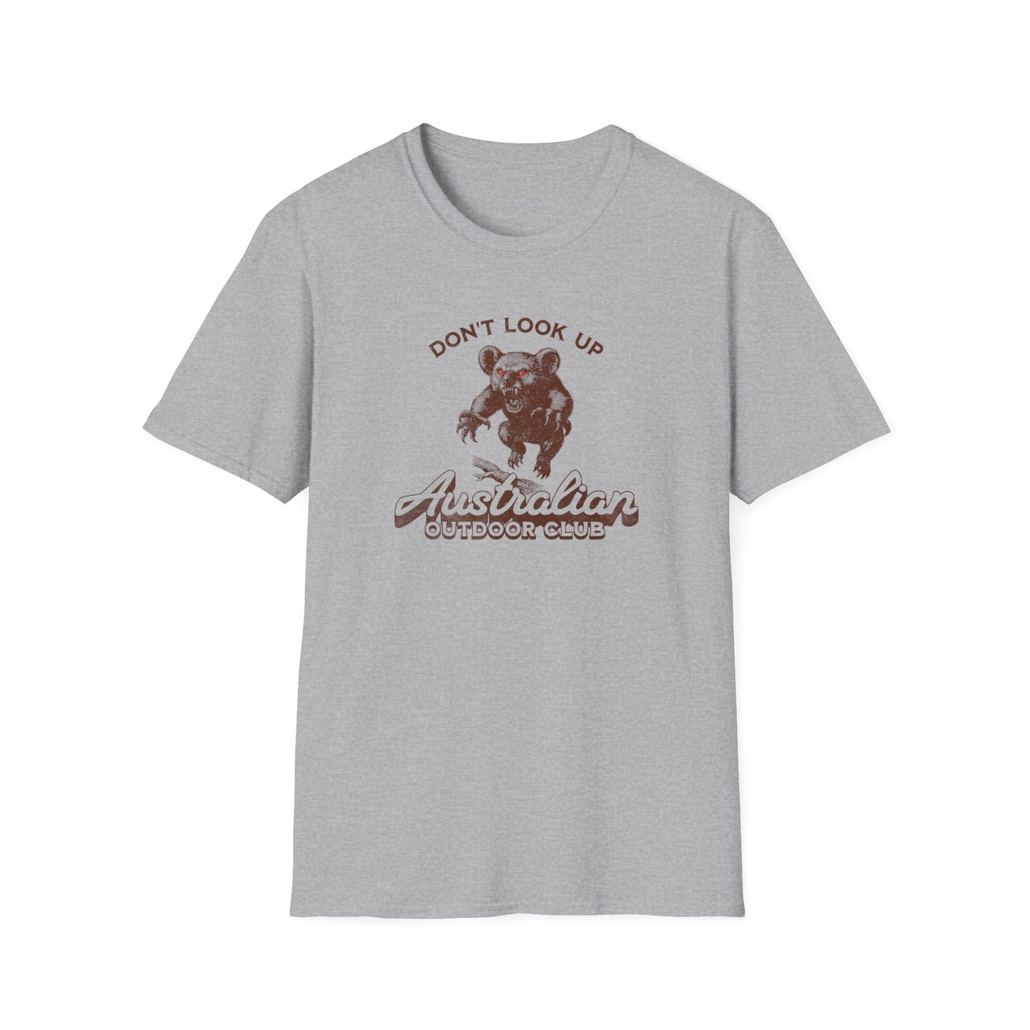 Drop Bear T-Shirt Australian Outdoor Club Don’t Look Up, Funny Aussie Warning Shirt, Hiking Tee, Australia Meme Shirt, Bushwalking Gift