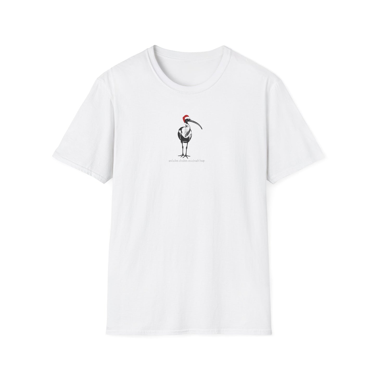 White Ibis Christmas T-Shirt, Bin Chicken Christmas Shirt, Australian Christmas Tee, Aussie Bird Shirt, Funny Holiday T-Shirt, Ibis Santa Hat Tee, Australian Wildlife Christmas Gift