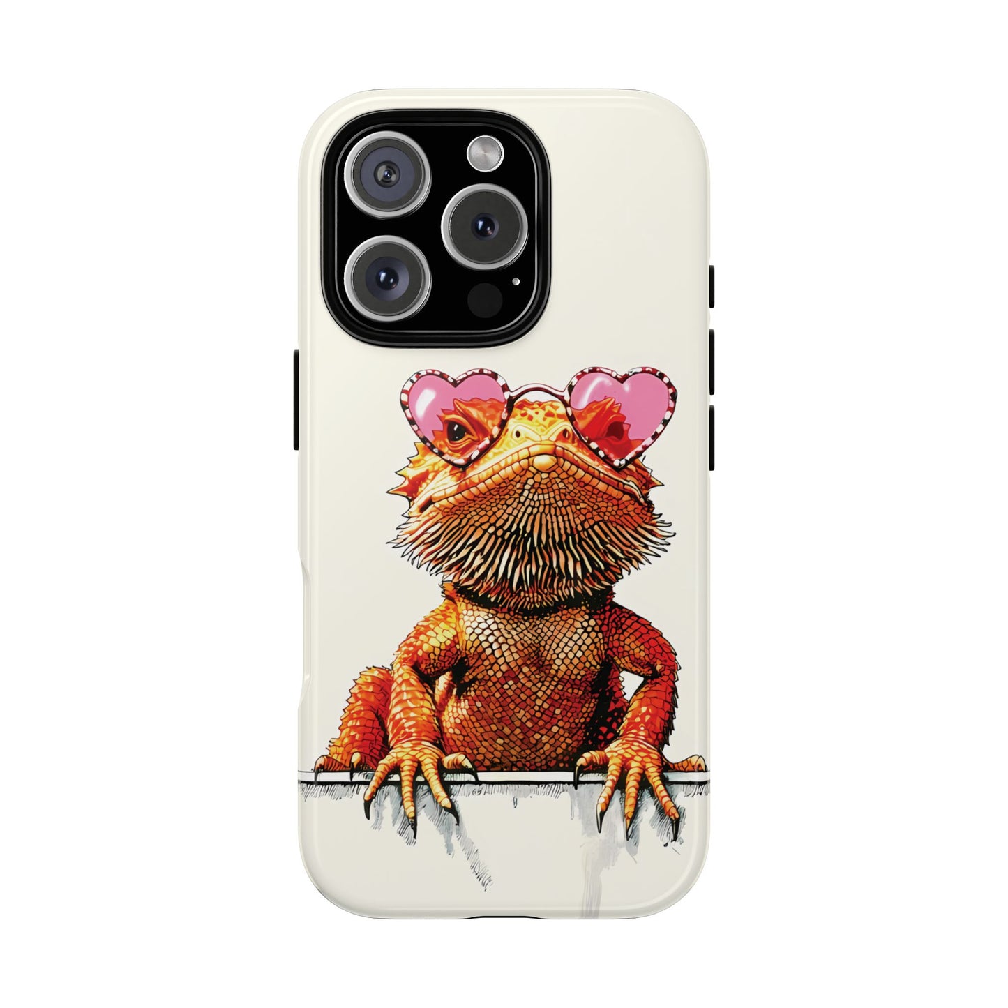 Valentines Day iPhone Case for Reptile Keepers | Bearded Dragon Lover Gift | Cute Herpetology Phone Case | Scaly Love Design