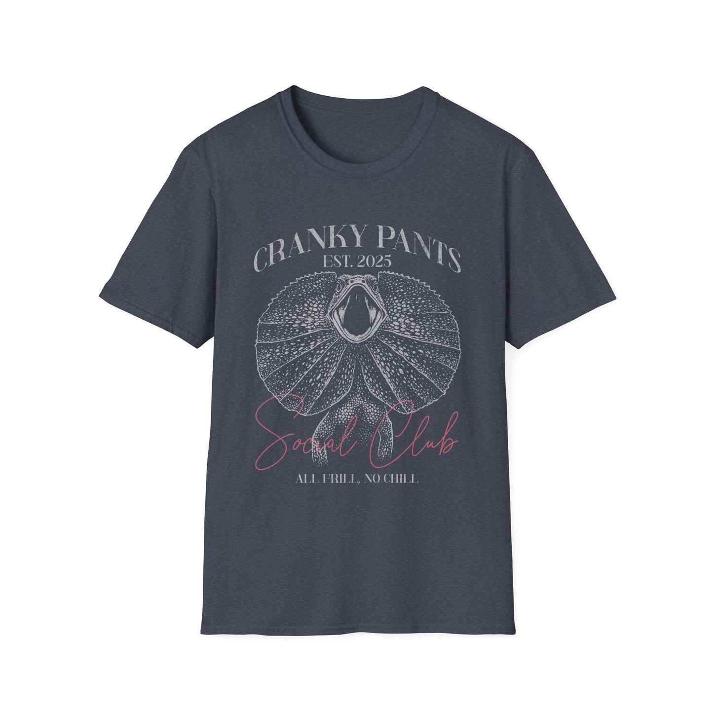 Cranky Pants Social Club T-Shirt – Frill-necked Lizard All Frill No Chill