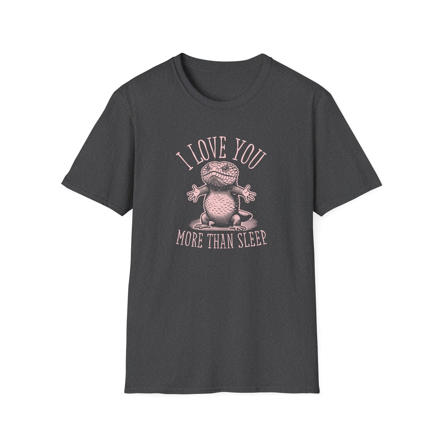 Shingleback Lizard T-Shirt I Love You More Than Sleep, Funny Skink Shirt, Blue Tongue Lizard Tee, Tiliqua Rugosa Gift, Reptile Lover Shirt