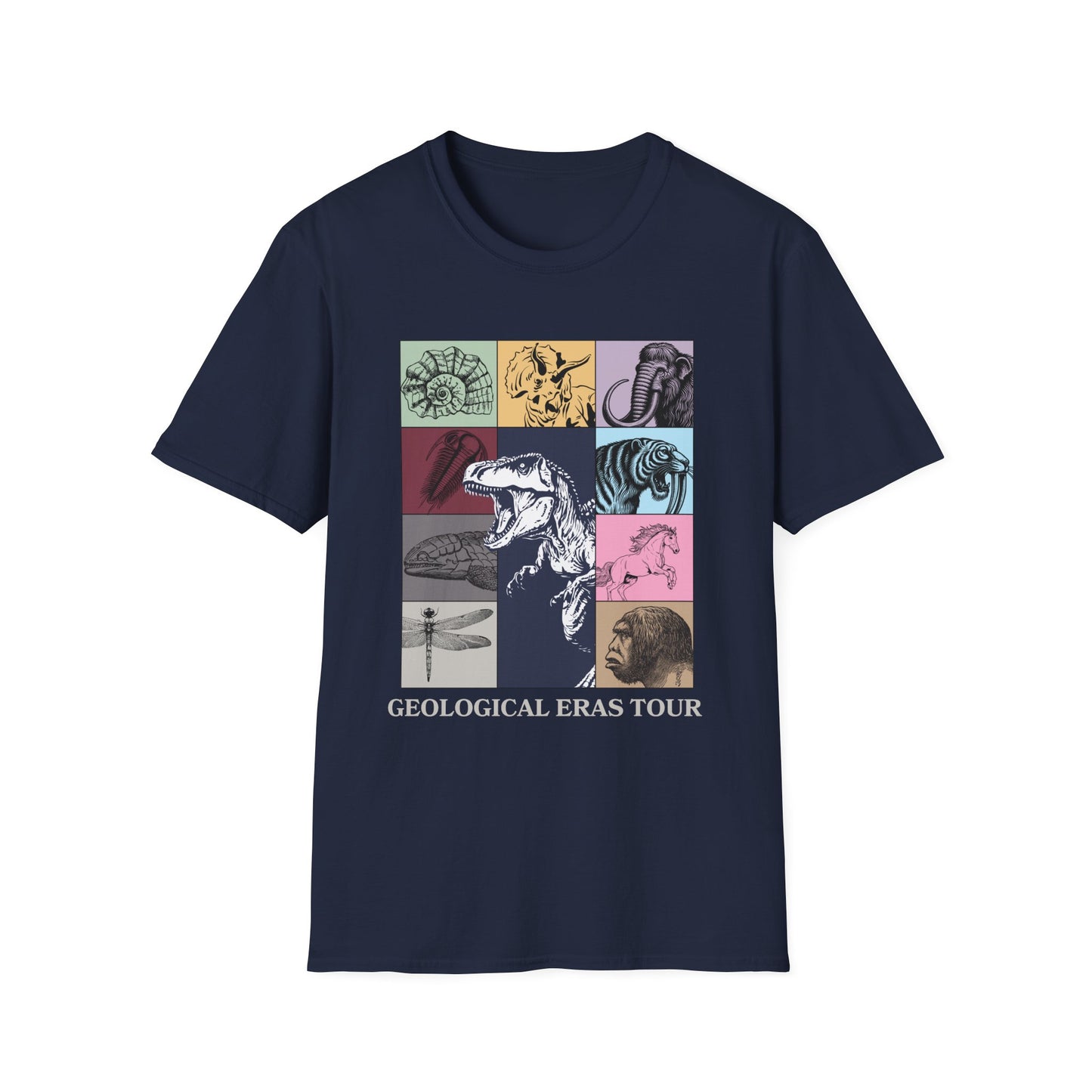 Geological Eras Tour T-Shirt, Prehistoric Animals Shirt, Evolution Timeline Tee, Dinosaur Shirt, Science Teacher Shirt, Paleontology Gift