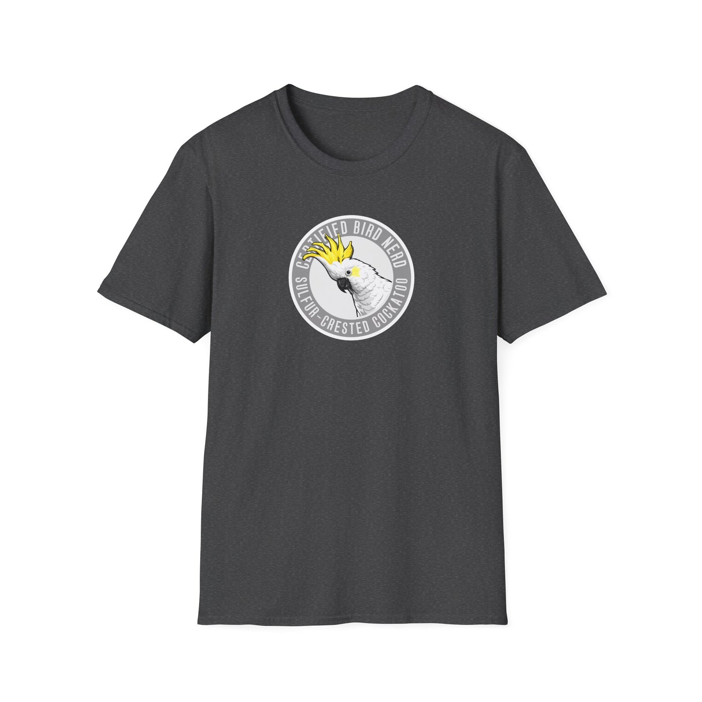Sulfur-Crested Cockatoo T-Shirt, Certified Bird Nerd Shirt, Australian Bird Tee, Cockatoo Lover Gift, Birdwatching Shirt, Wildlife Tee