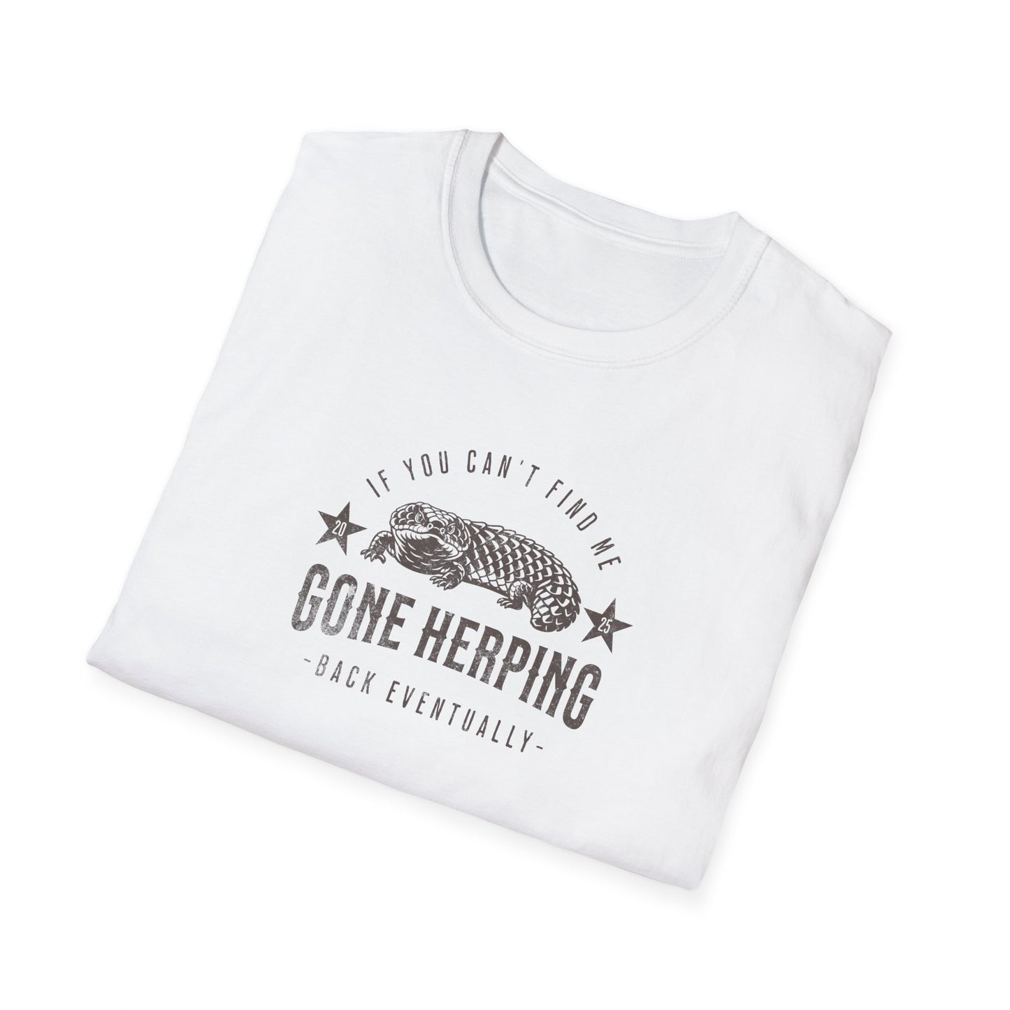 Shingleback Gone Herping T-Shirt, Reptile Lover Shirt, Field Herping Tee, Blue Tongue Lizard Gift, Herper Wildlife Graphic Tee