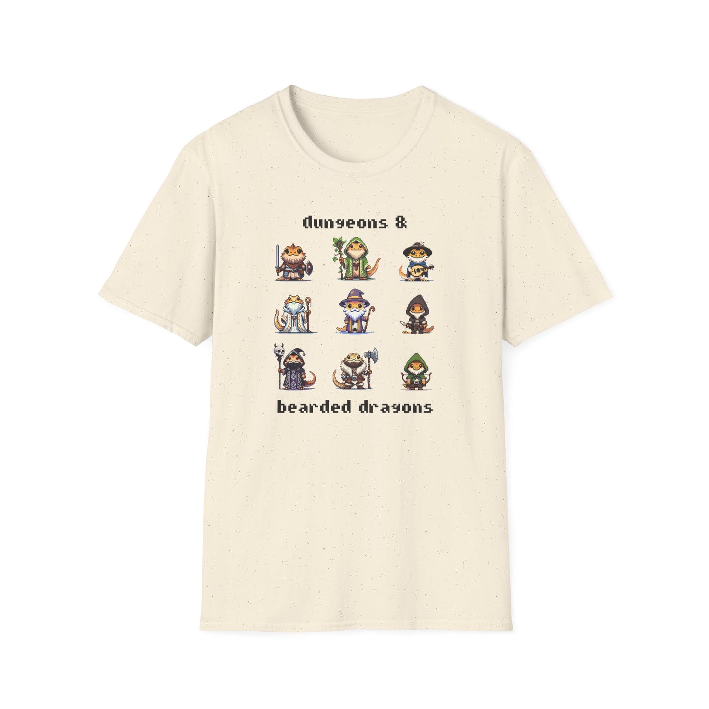 Dungeons And Bearded Dragons T-Shirt, Bearded Dragon RPG Shirt, Reptile Lover Tee, DnD Inspired Gamer Gift, Fantasy Lizard Tee
