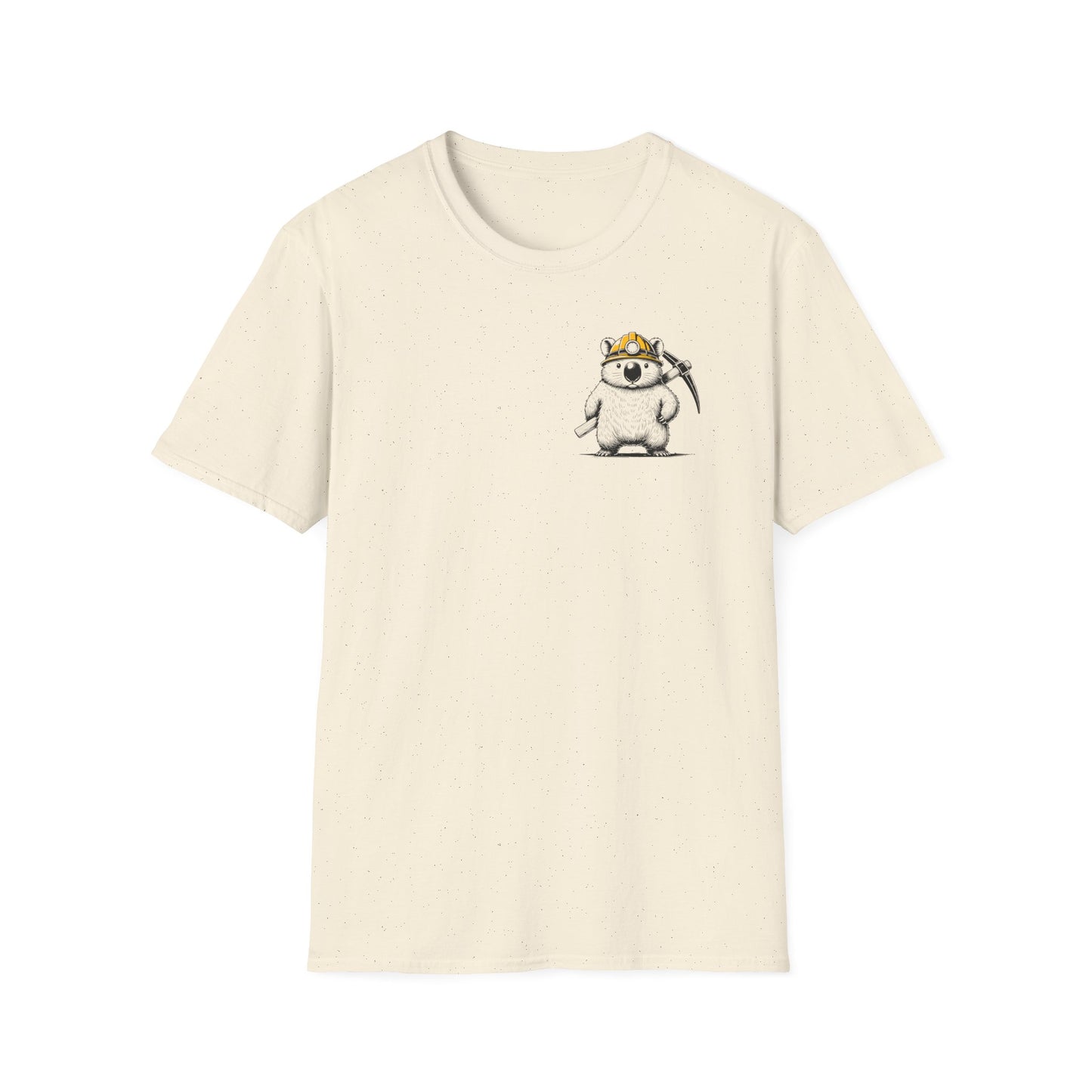 Wombat Miner T-Shirt, Funny Wombat Shirt, Aussie Mining Tee, Hard Hat Wombat, Australian Wildlife Shirt, Blue Collar Humor Gift