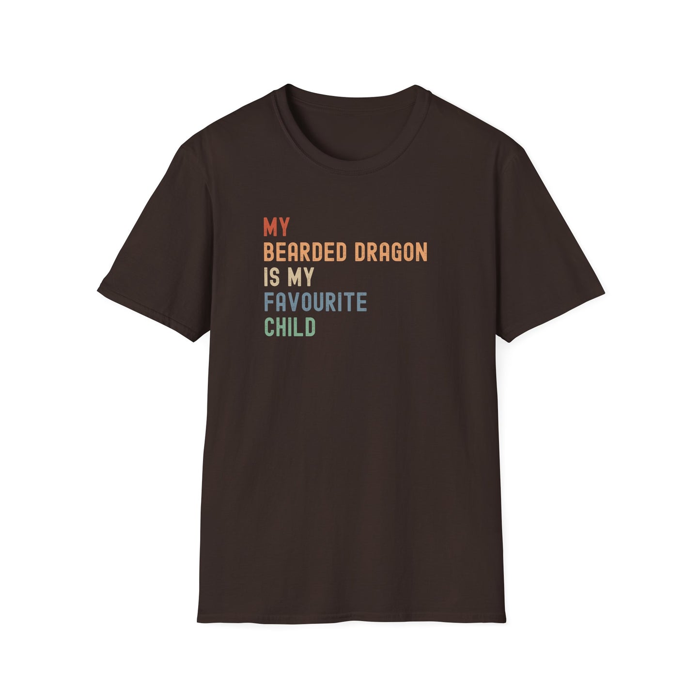 My Bearded Dragon Is My Favourite Child T-Shirt, Funny Beardie Shirt, Reptile Lover Gift, Bearded Dragon Tee, Lizard Owner Shirt