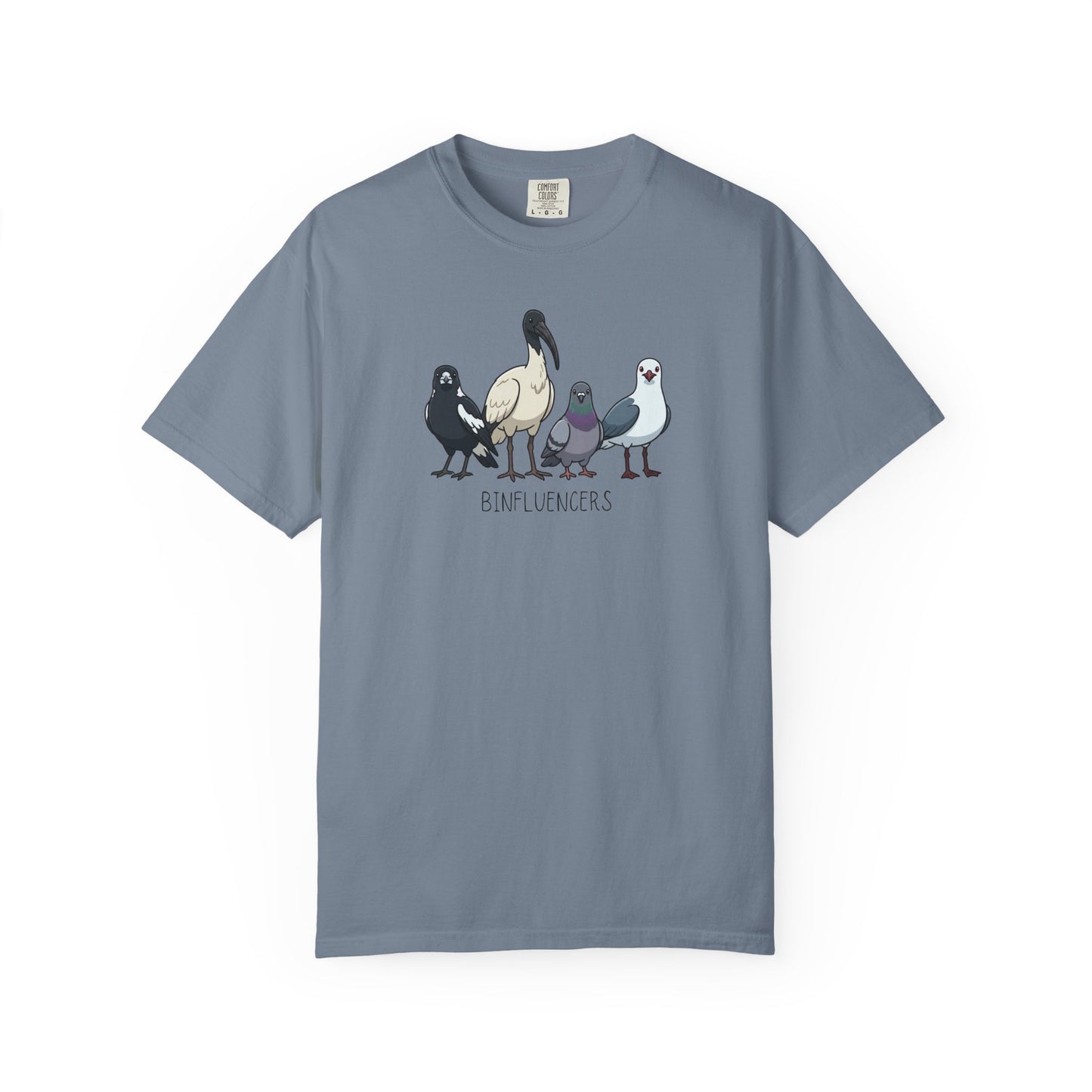 Binfluencers Bird Shirt, Australian Bird Tee, Comfort Colors Bin Chicken Shirt, Ibis Magpie Pigeon Seagull Graphic Tee, Bird Lover Gift