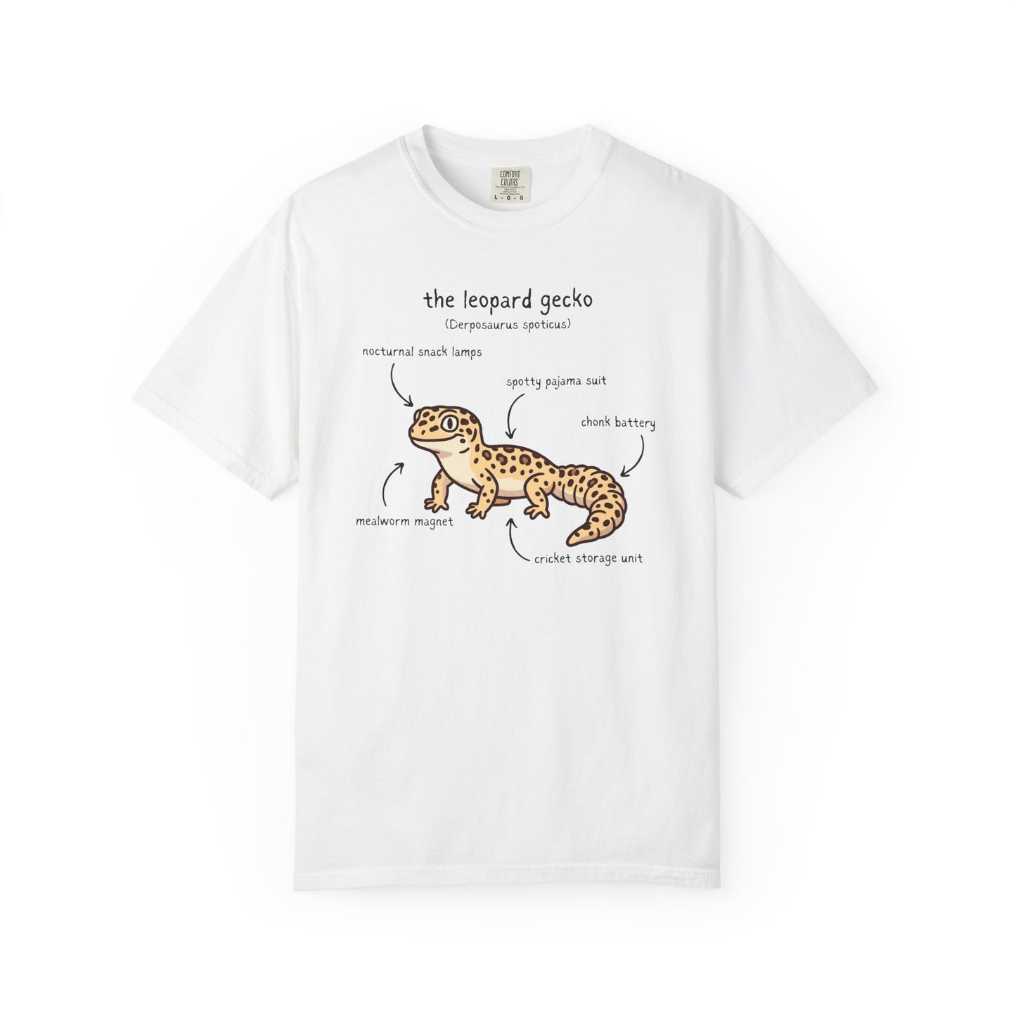 Anatomy of a Leopard Gecko Shirt, Comfort Colors Gecko Tee, Funny Reptile T Shirt, Leopard Gecko Gift, Herpetology Shirt, Lizard Lover Tee