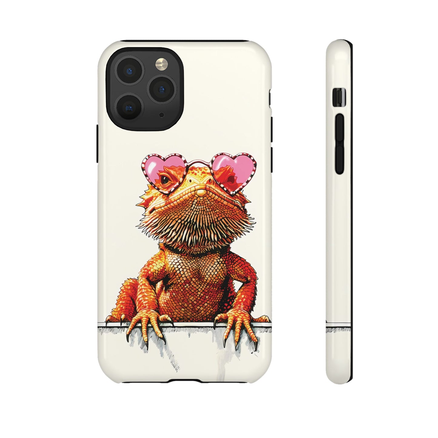 Valentines Day iPhone Case for Reptile Keepers | Bearded Dragon Lover Gift | Cute Herpetology Phone Case | Scaly Love Design