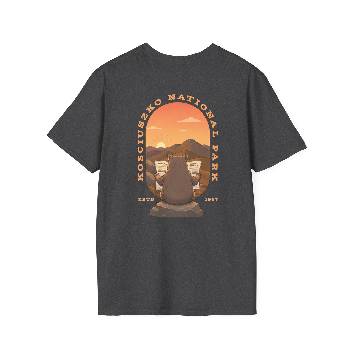 Kosciuszko National Park T-Shirt, Wombat Shirt, Australian Wildlife Tee, National Park Style Shirt, Hiking Gift, Aussie Nature Shirt